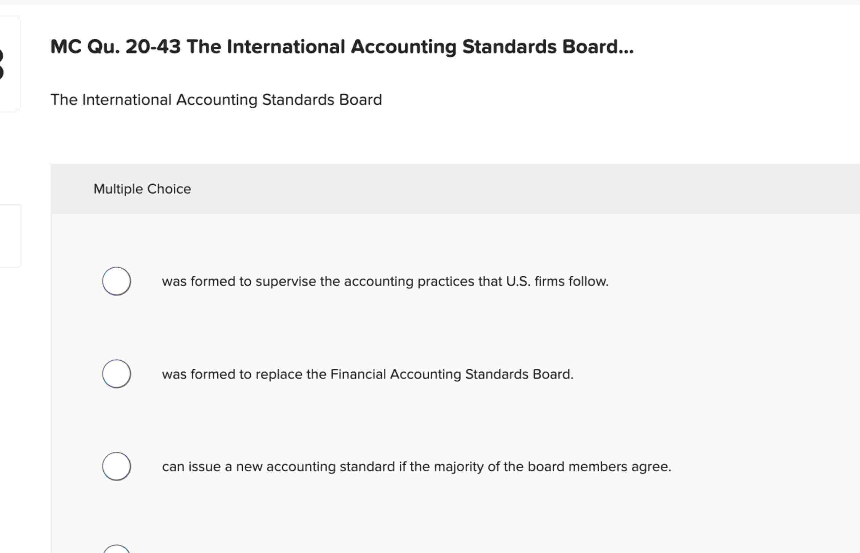 The International Accounting Standards Board