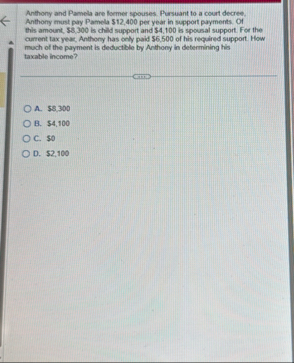 Anthony and Pamela are former spouses. Pursuant