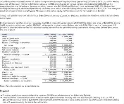 \ table [ [ ABEEY AND BELLSTAR ] , [