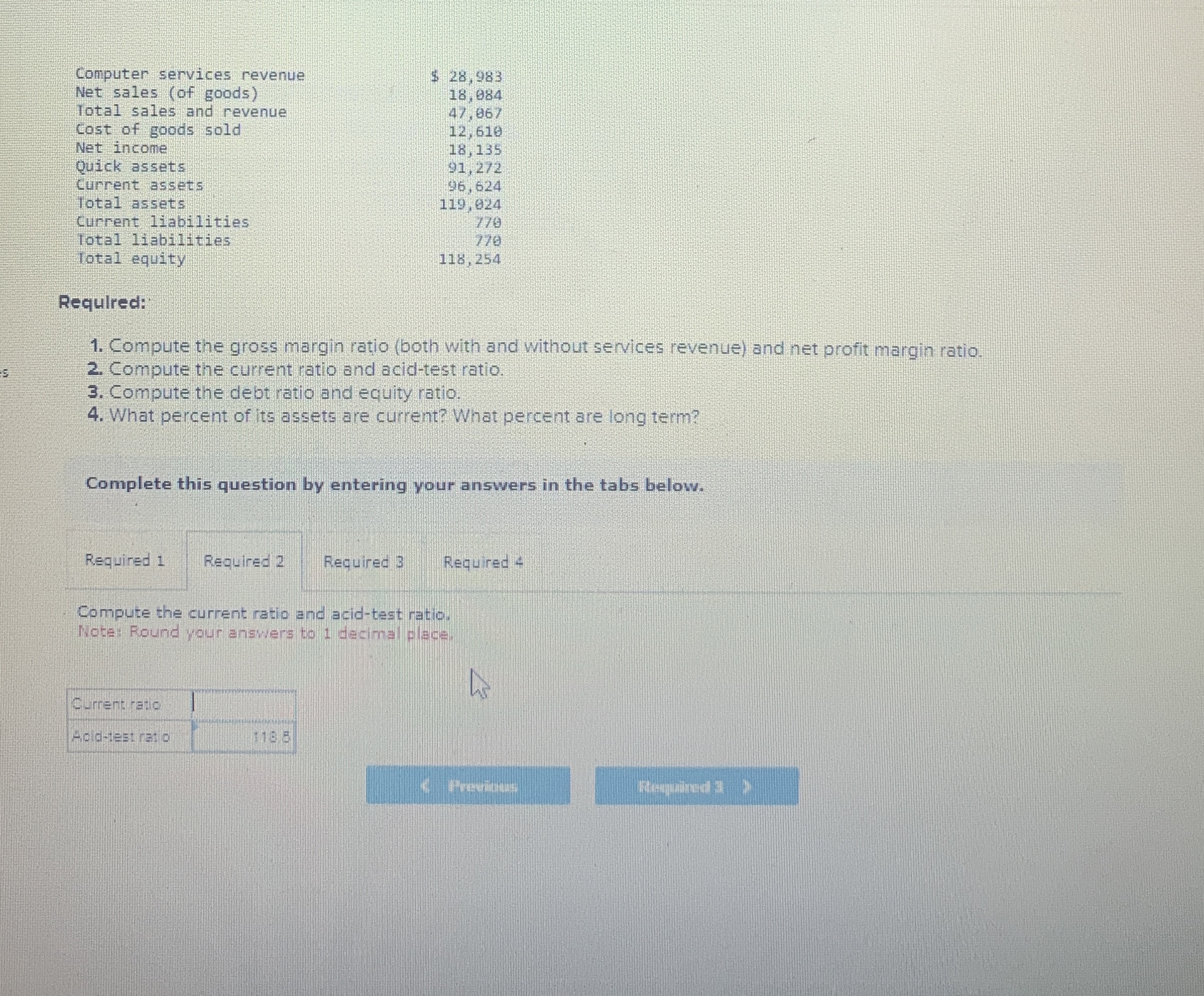 \ table [ [ Computer services revenue,$ 2 8 , 9 8