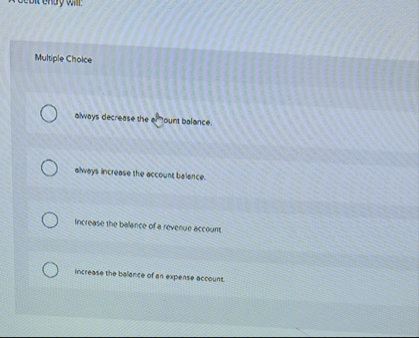 Multiple Choice alwoys decrease the thount