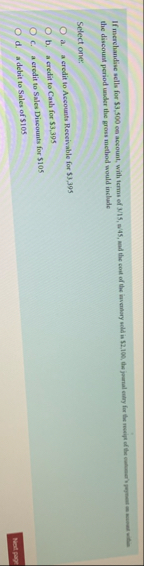 the discount period under the gross method would