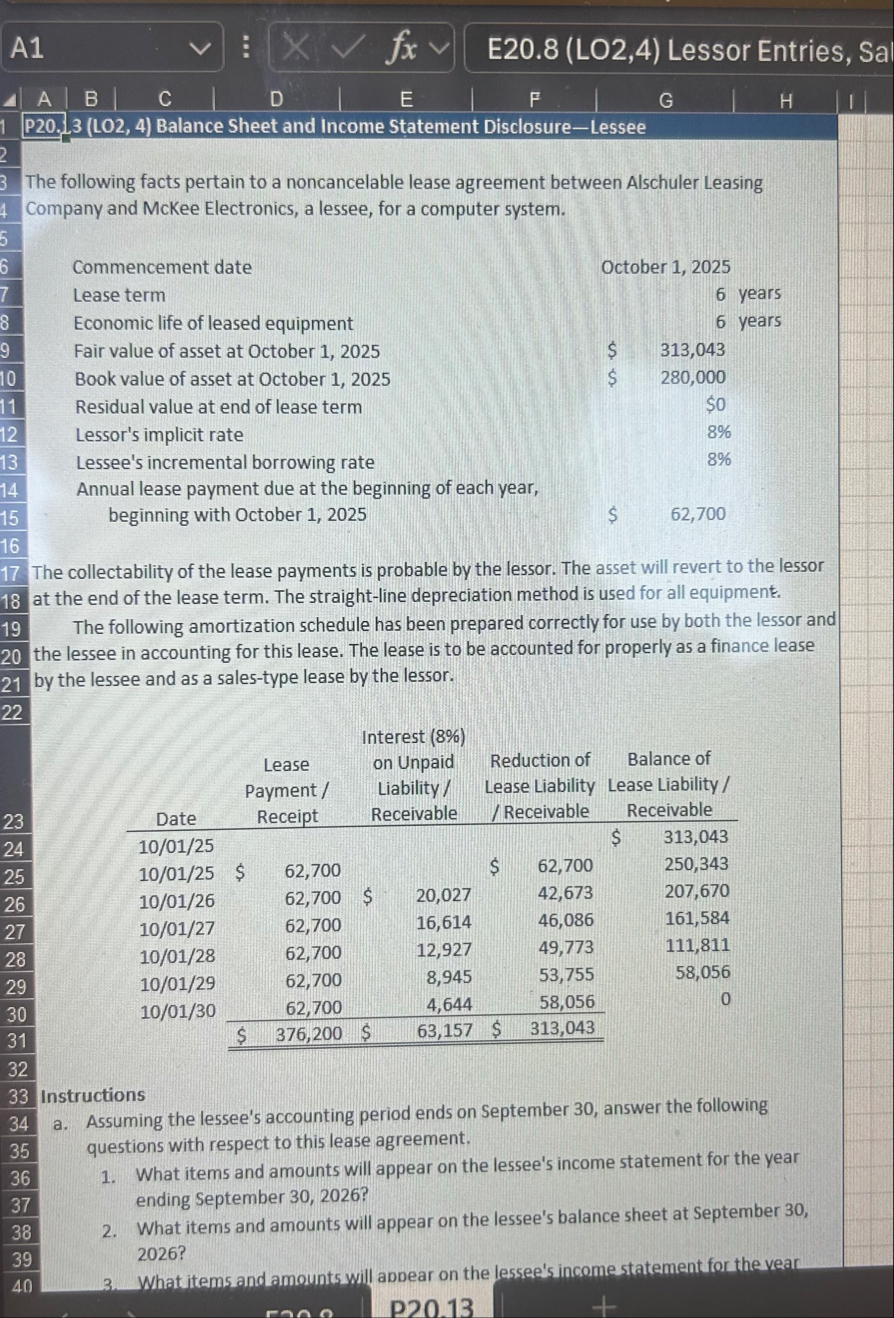 3 . What items and amounts will appear on the