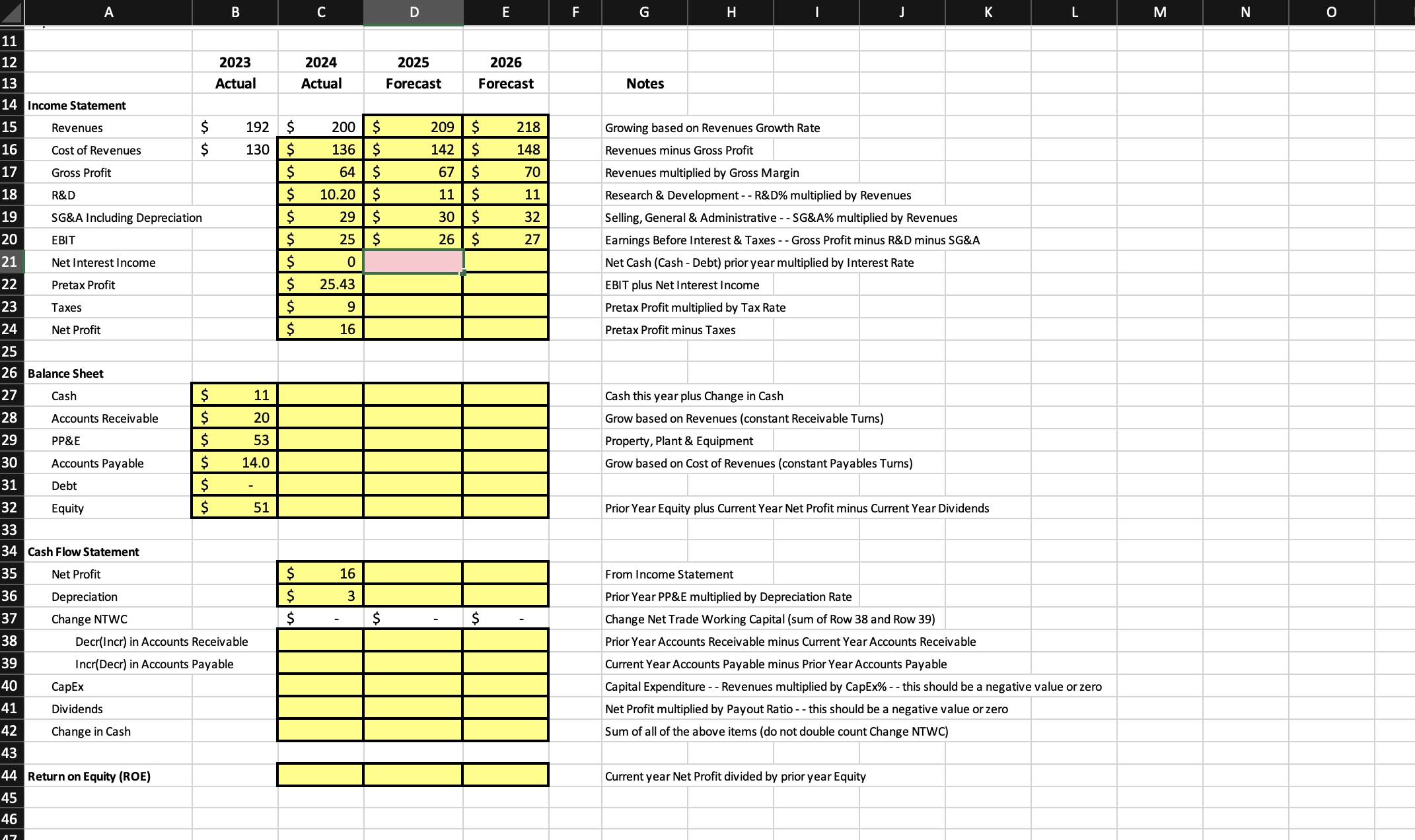 Fill in the yellow boxes with the second chart.