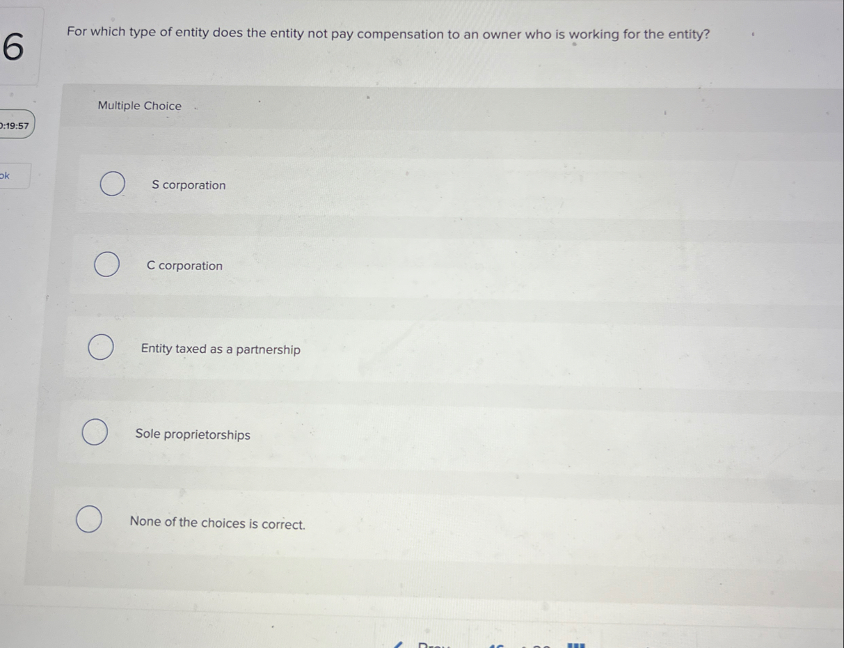 For which type of entity does the entity not pay