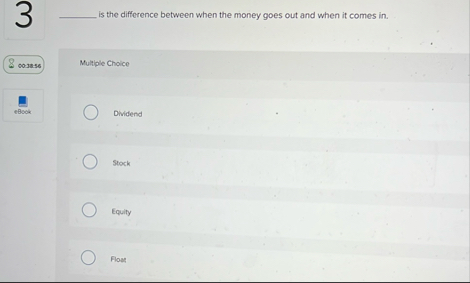 3 is the difference between when the money goes