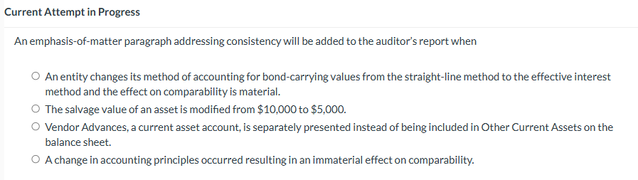 Current Attempt in Progress An emphasis - of -