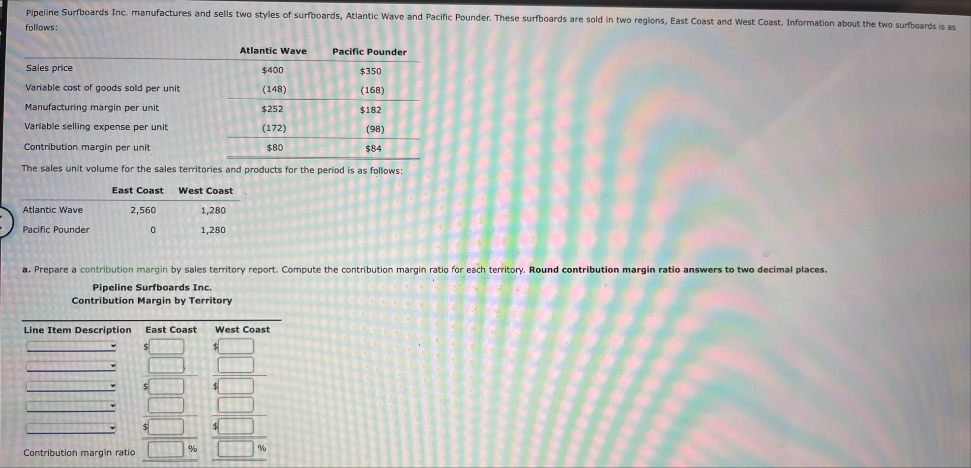 follows: \ table [ [ , Atlantic Wave,Pacific