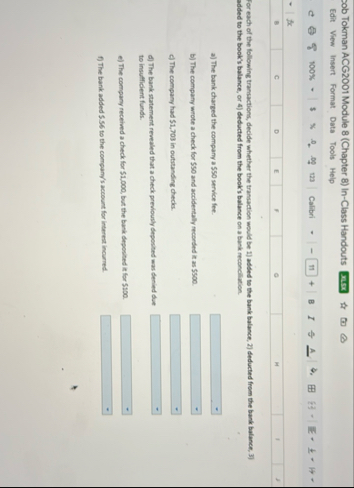 sob Tokman ACG 2 0 0 1 Module 8 ( Chapter 8 ) In