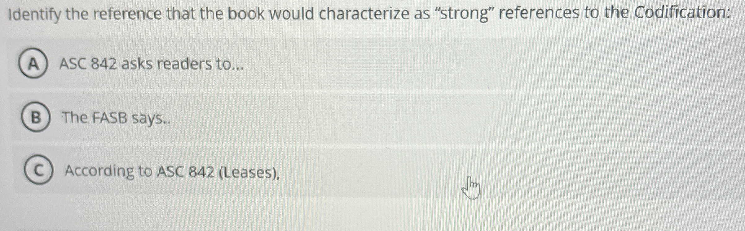 Identify the reference that the book would