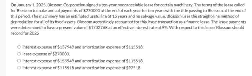 On January 1 . 2 0 2 5 , Blos 5 om Corporation