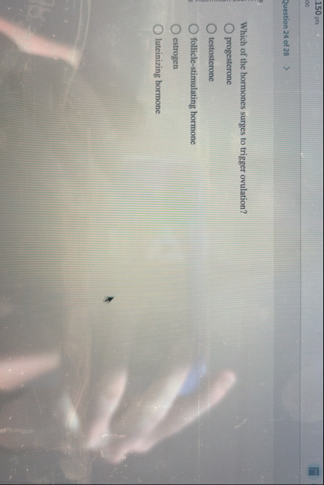 1 5 0 pts 1 0 0 Question 2 4 of 2 8 Which of the