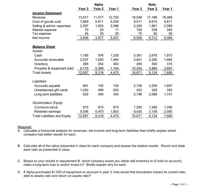 A . Calculate a horizontal analysis for revenues,