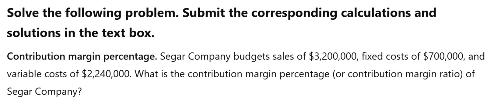 Solve the following problem. Submit the