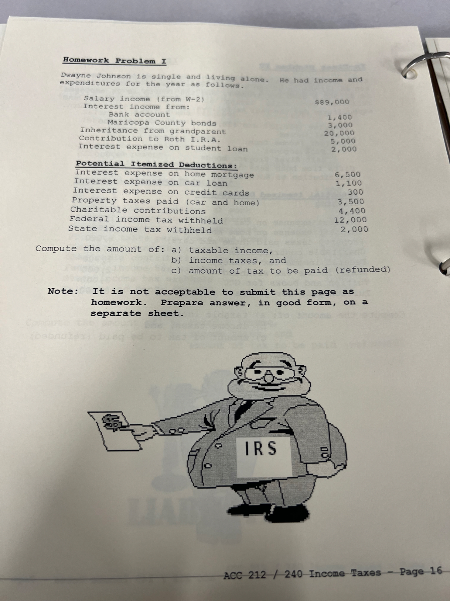 Homework Problem I Dwayne Johnson is single and