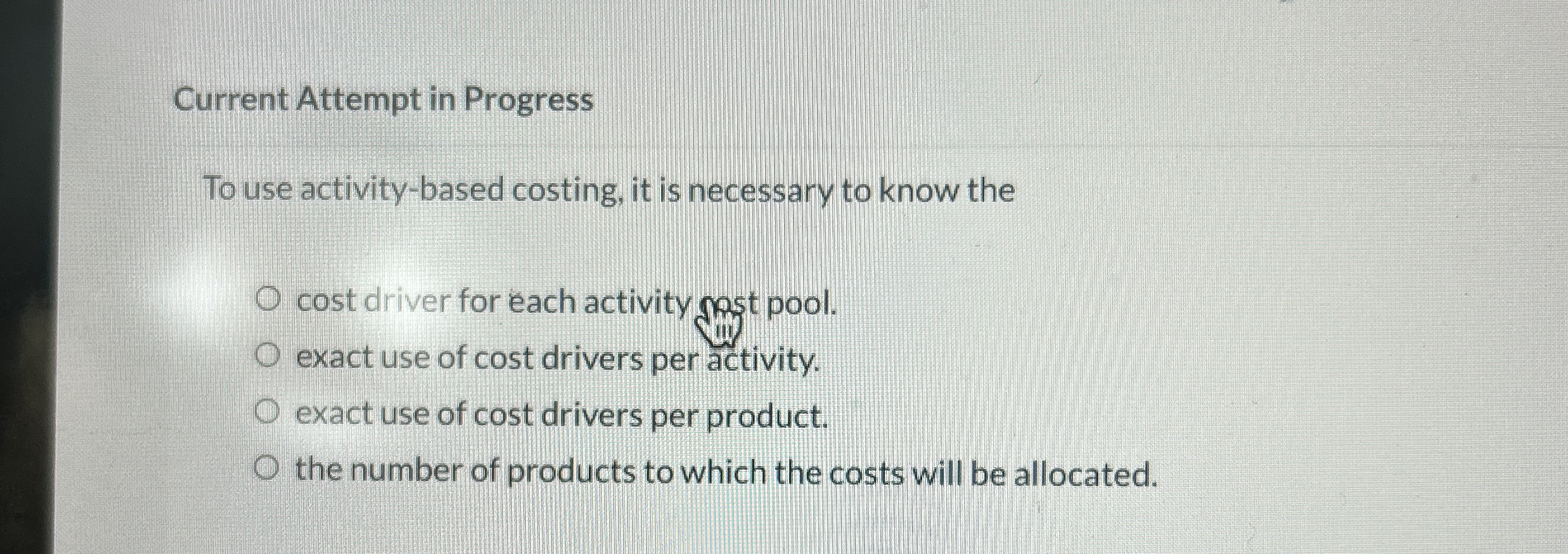 Current Attempt in Progress To use activity -