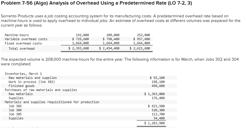 Problem 7 - 5 6 ( Algo ) Analysis of Overhead
