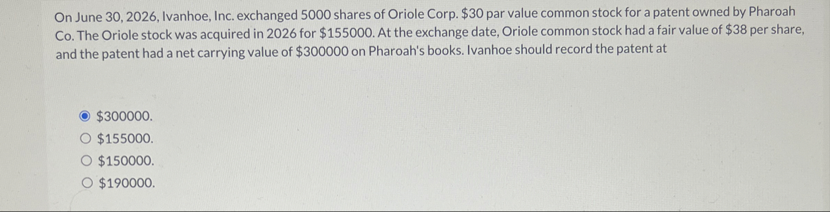 On June 3 0 , 2 0 2 6 , Ivanhoe, Inc. exchanged 5