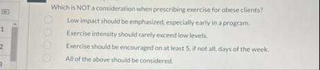 Which is NOT a consideration when prescribing
