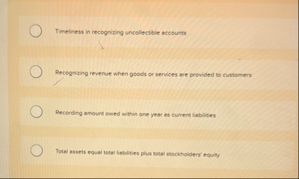 Timeliness in recognizing uncollectible accounts