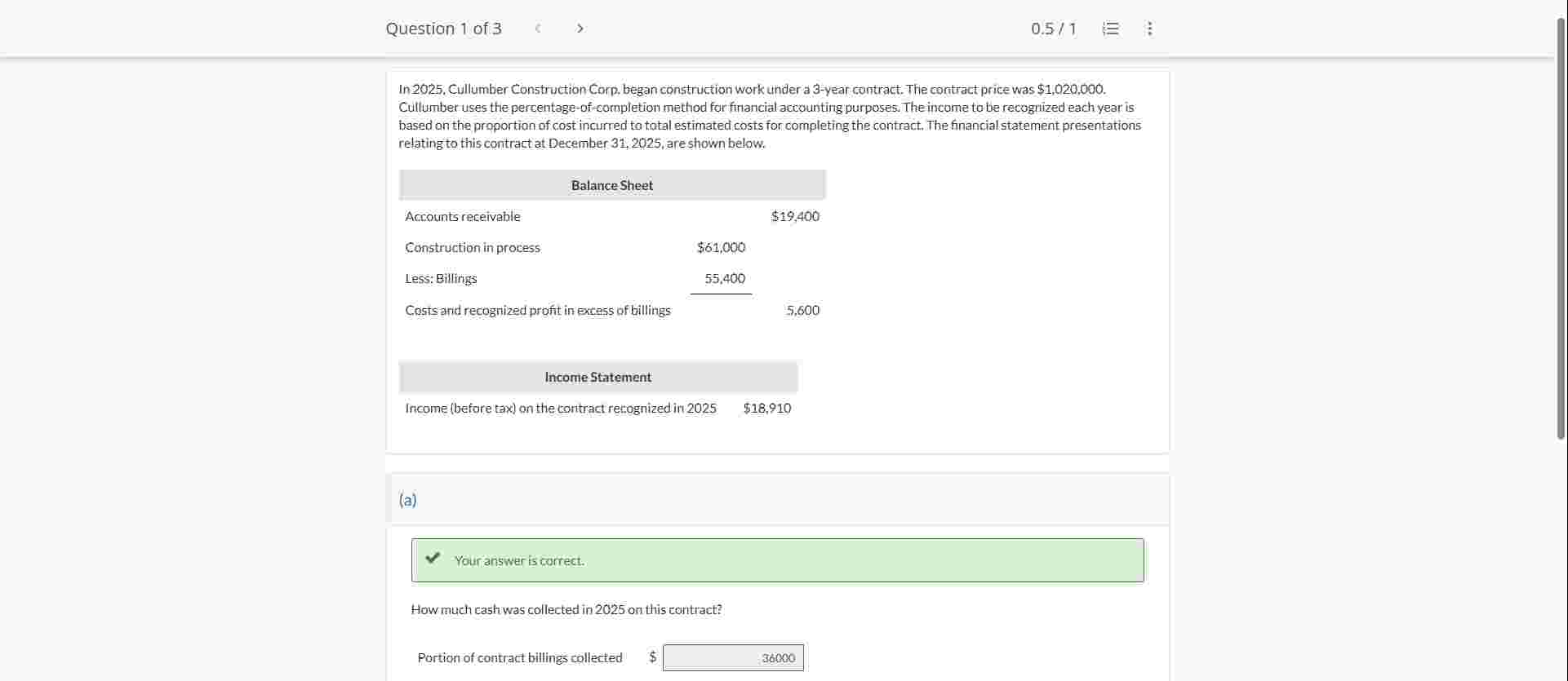 In 2 0 2 5 . Cullumber Construction Corp, began