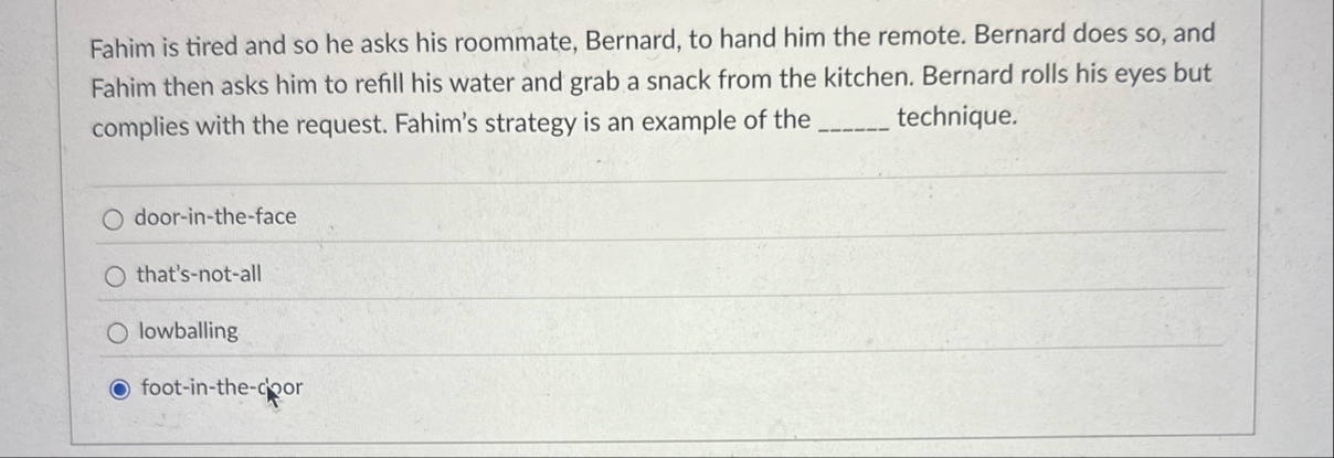 Fahim is tired and so he asks his roommate,