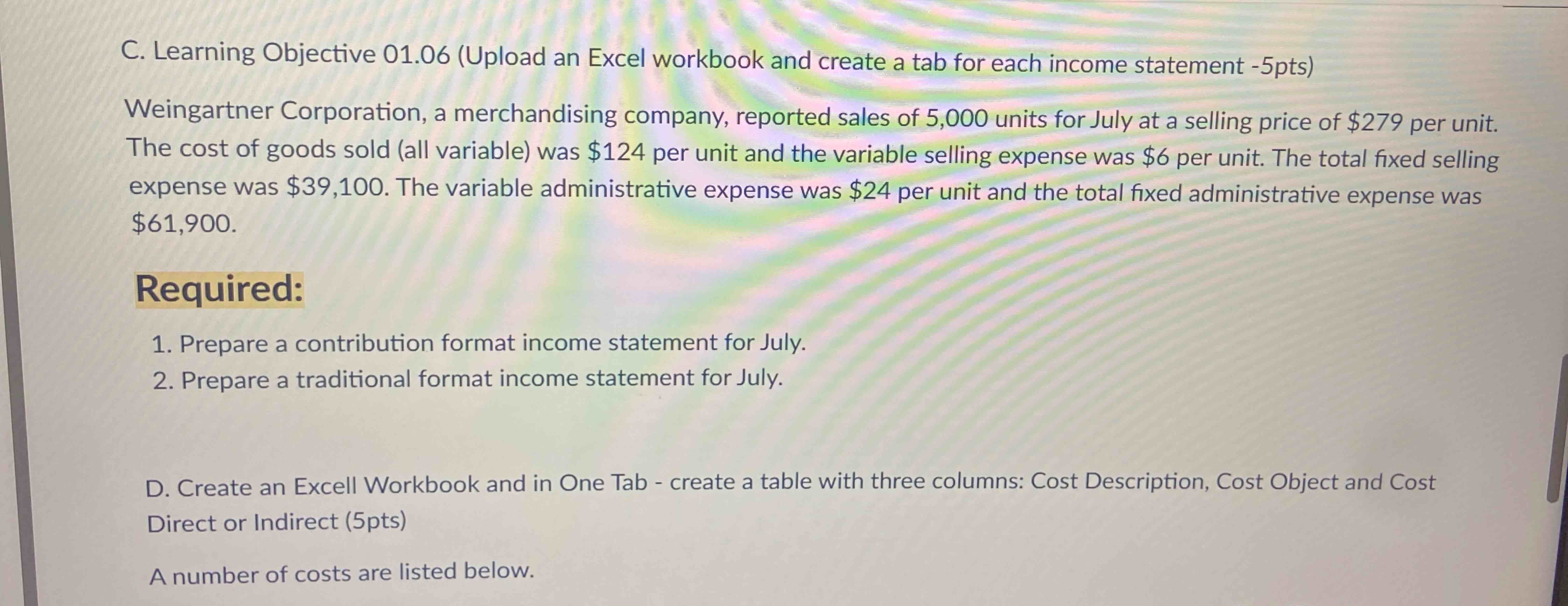 C . Learning Objective 0 1 . 0 6 ( Upload an