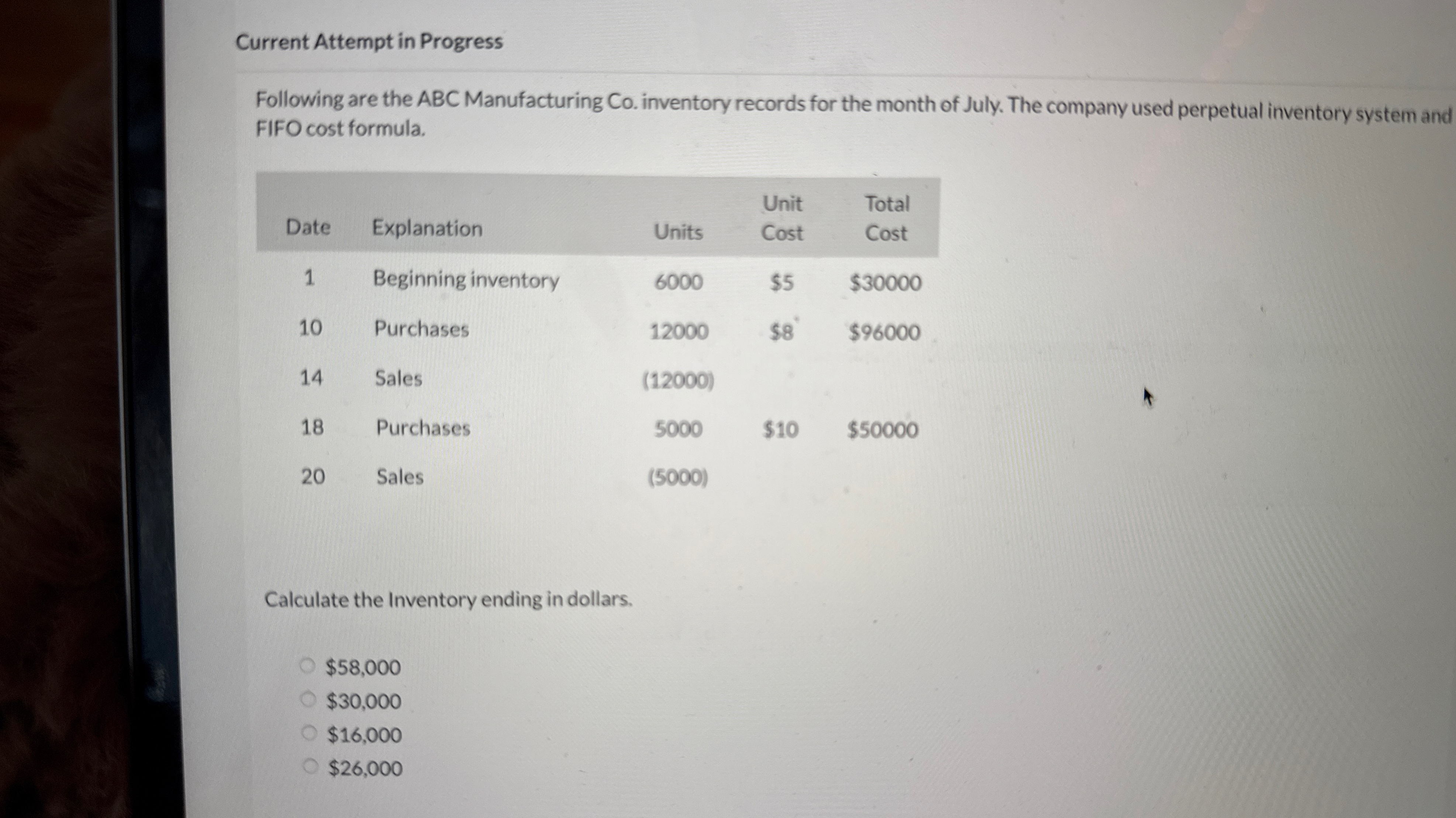 Current Attempt in Progress Following are the ABC