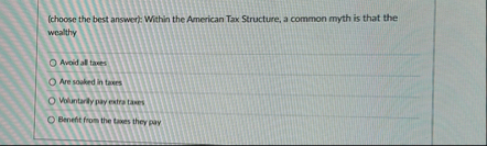 ( choose the best answer ) : Within the American