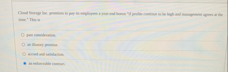 Cloud Storage Inc. promises to pay its employees