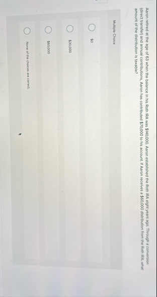 Aaron retired at the age of 6 3 when the balance