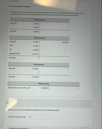 View Policies Current Attempt in Progress The