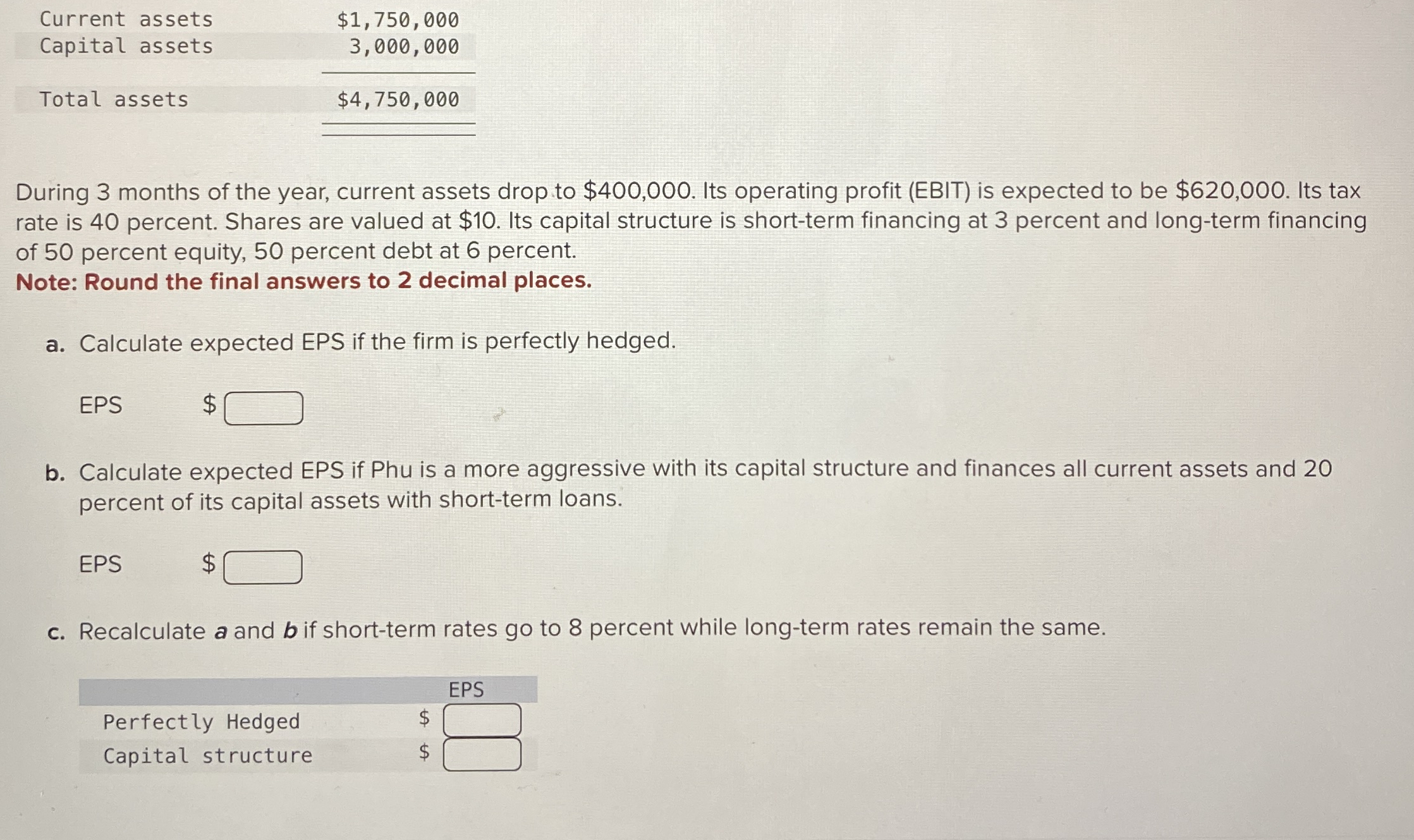 \ table [ [ Current assets, \ table [ [ $ 1 , 7 5