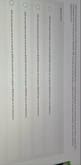 immechately before the distribution is $ 1 5 4 ,