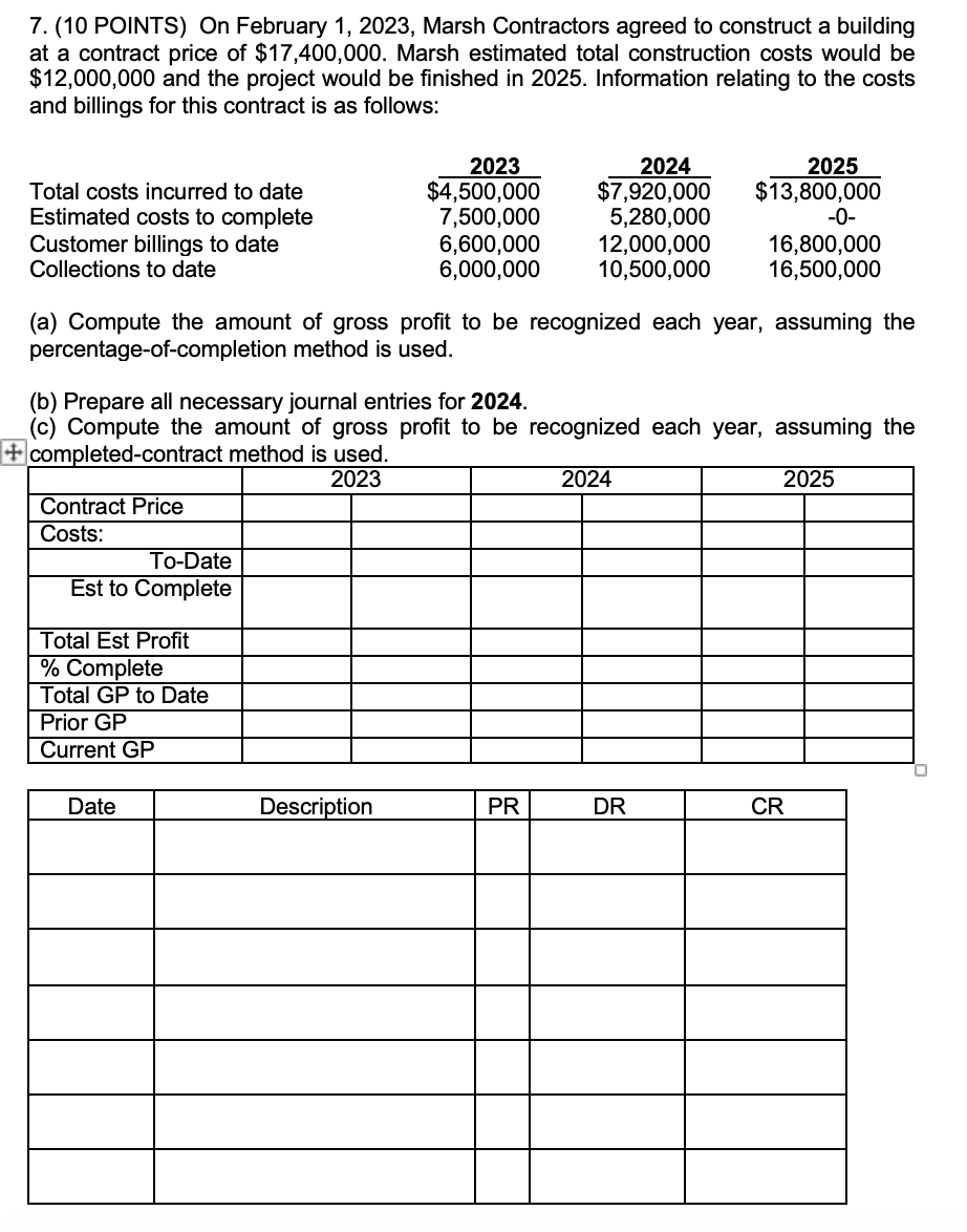 On February 1 , 2 0 2 3 , Marsh Contractors