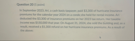 Question 2 0 ( 1 point ) In September 2 0 2 3 ,