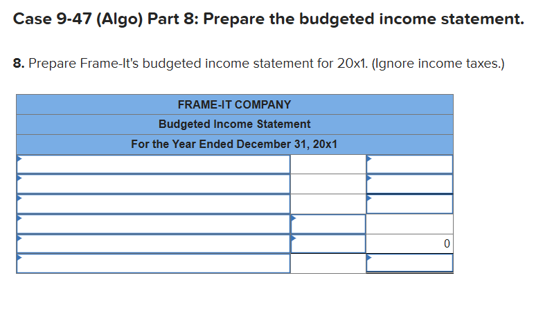 Case 9 - 4 7 ( Algo ) Part 8 : Prepare the