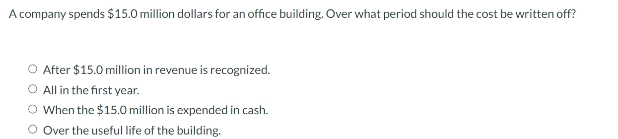 A company spends \ ( \ $ 1 5 . 0 \ ) million
