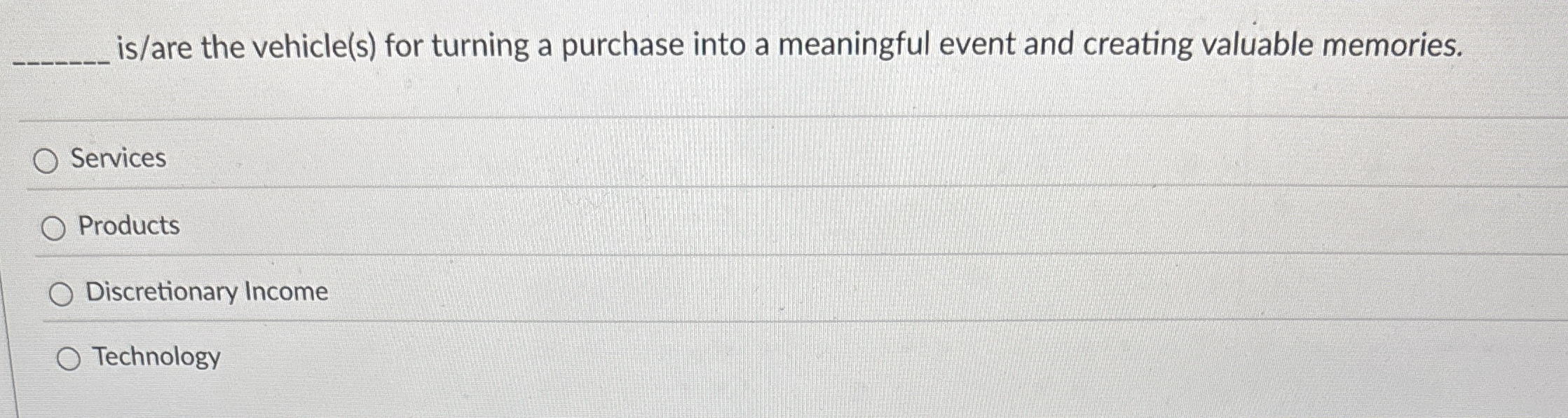 is / are the vehicle ( s ) for turning a purchase