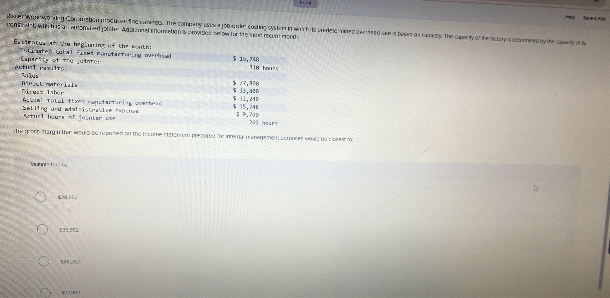 Saved constraint, which is an automated jointer.