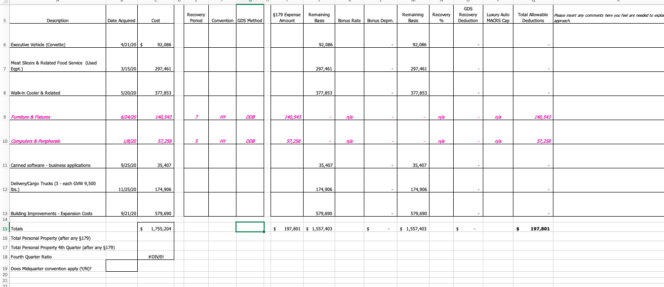 How can I figure out this excel sheet step by