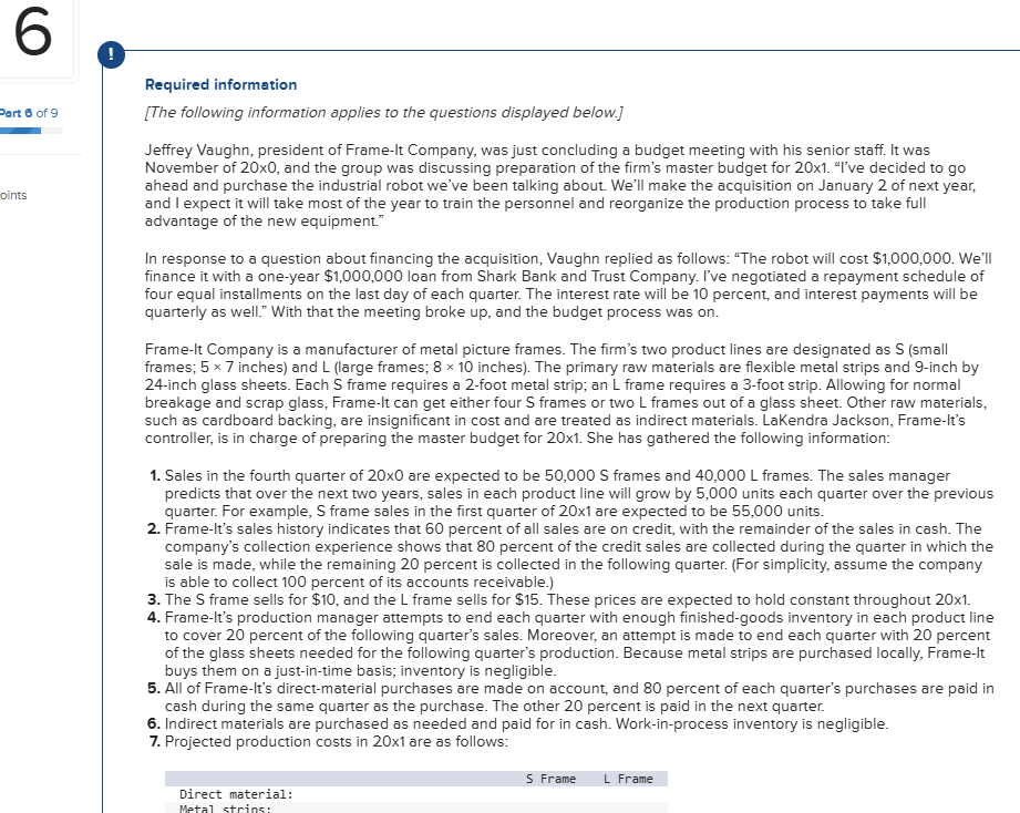 Q 6 . 1 b 6 . Prepare Frame - It Company's