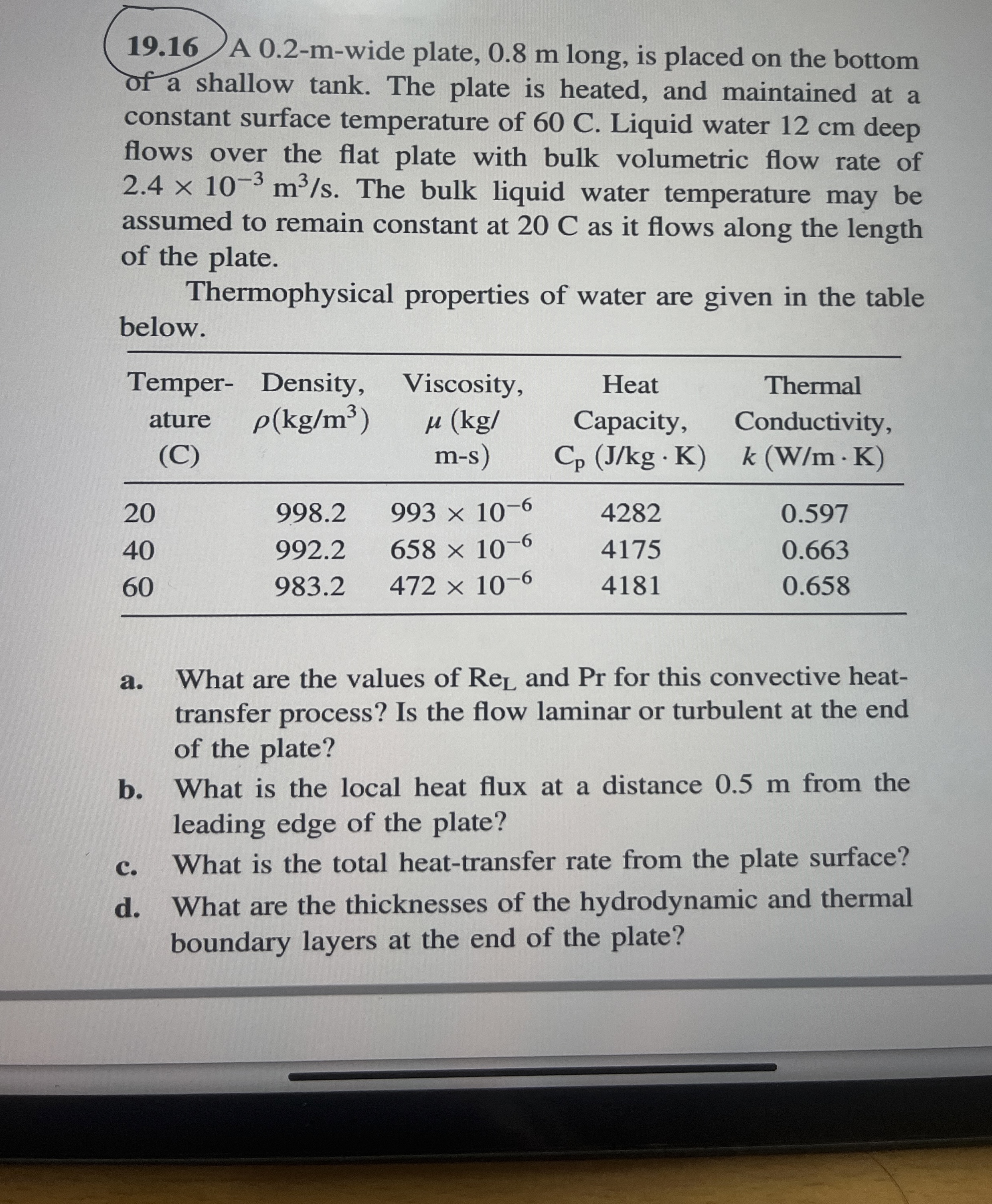 1 9 . 1 6 A 0 . 2 - m - wide plate, 0 . 8 m long,