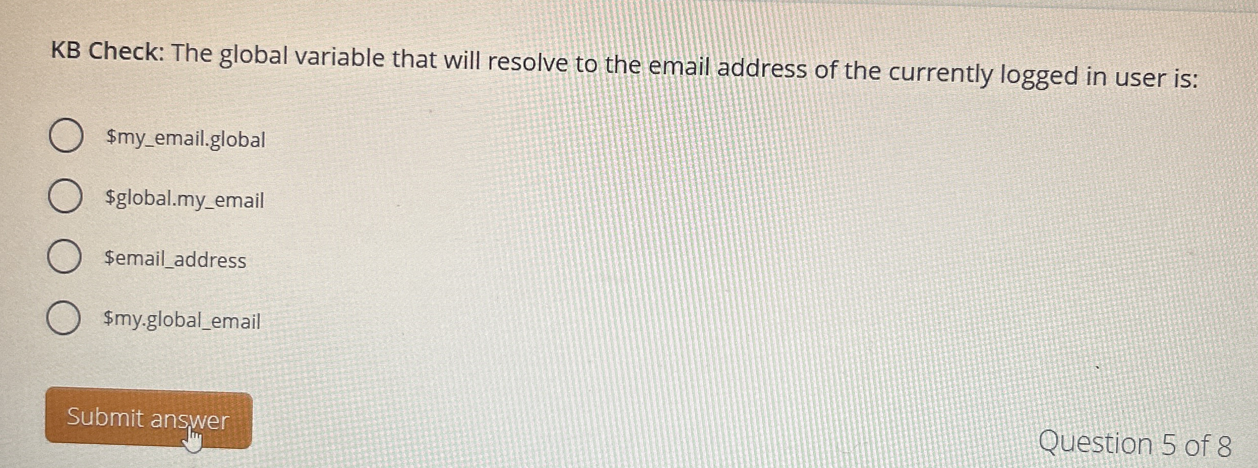 KB Check: The global variable that will resolve