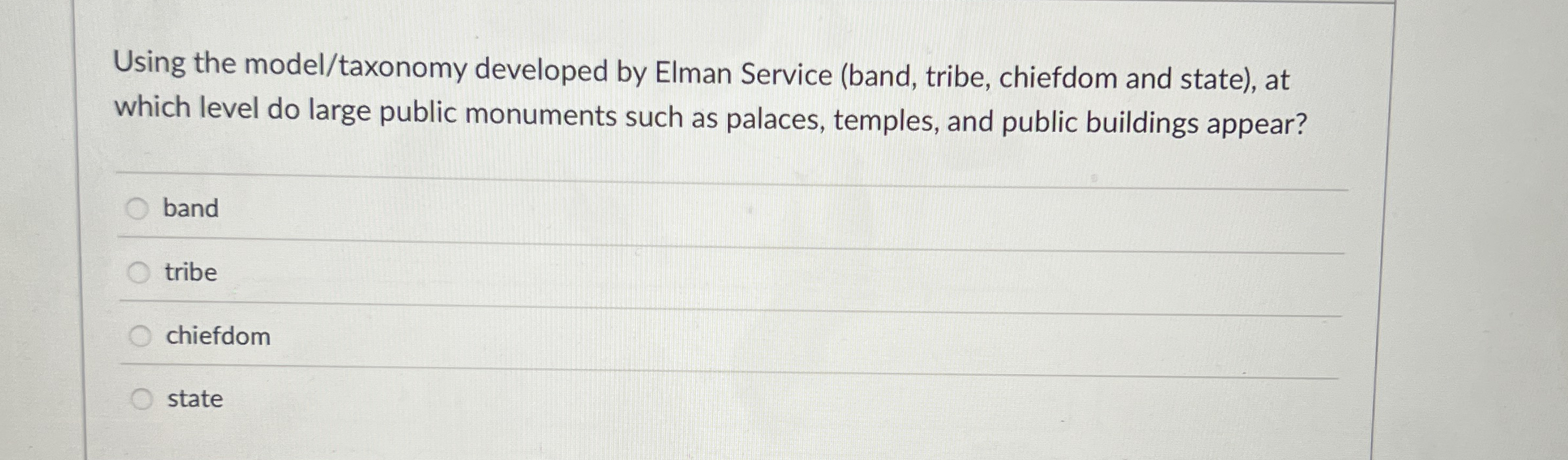 Using the model / taxonomy developed by Elman