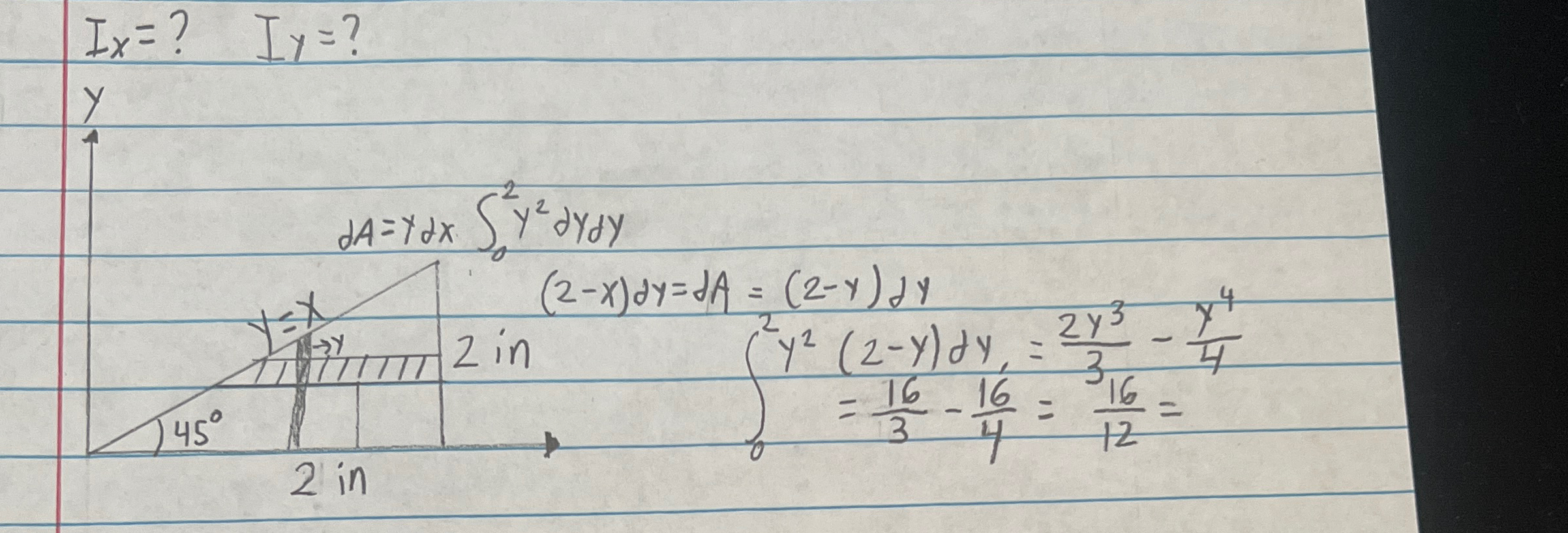 Exercise 6 - 2 I x = ? , I y = ? I need your help