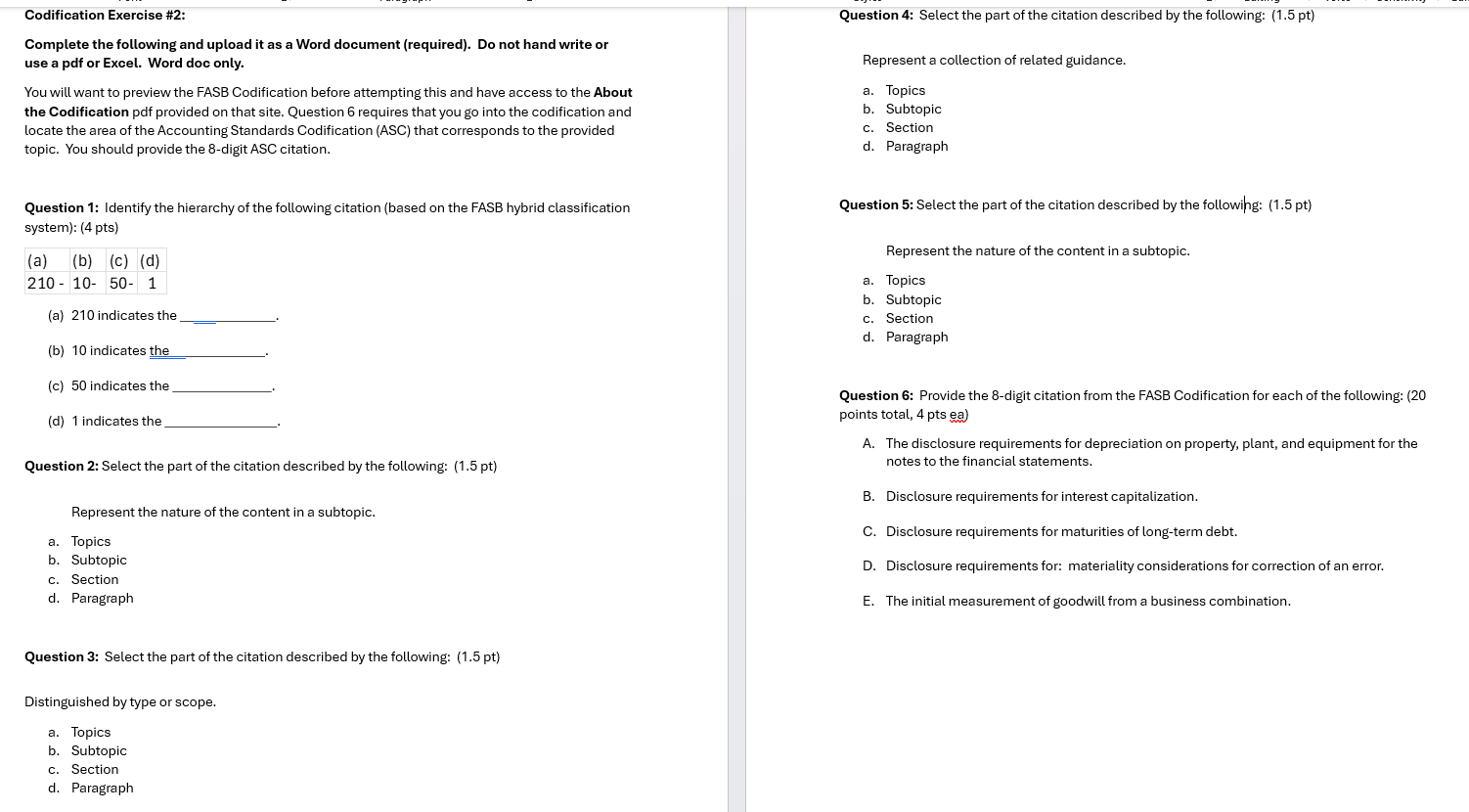 Codification Exercise \ # 2 : Complete the