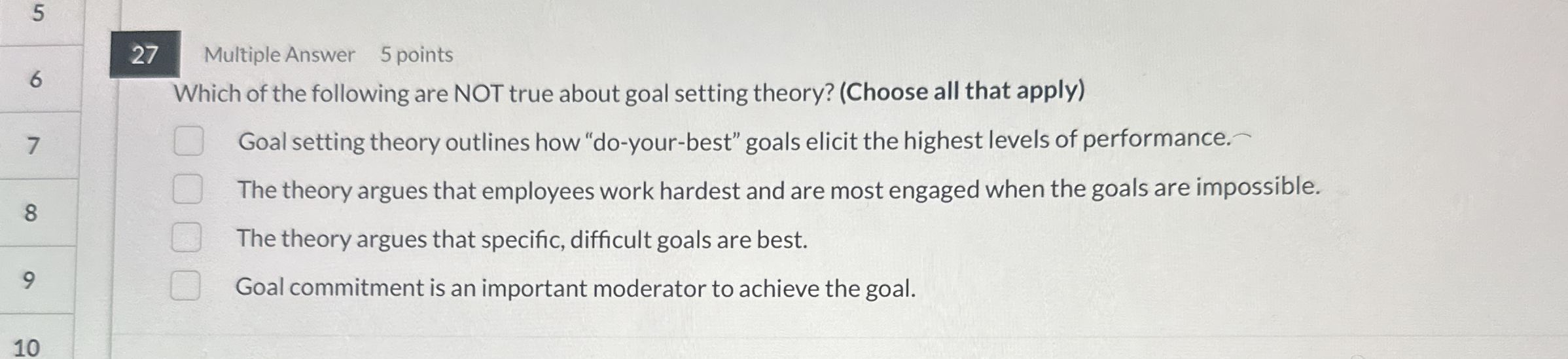 2 7 Multiple Answer 5 points 6 Which of the