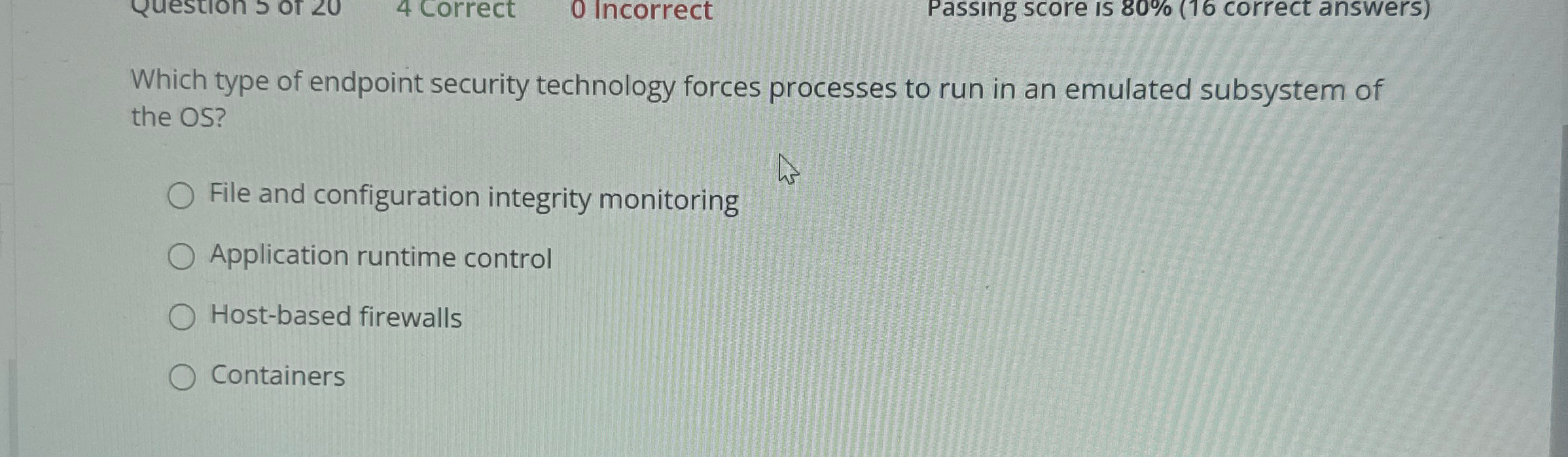 Which type of endpoint security technology forces