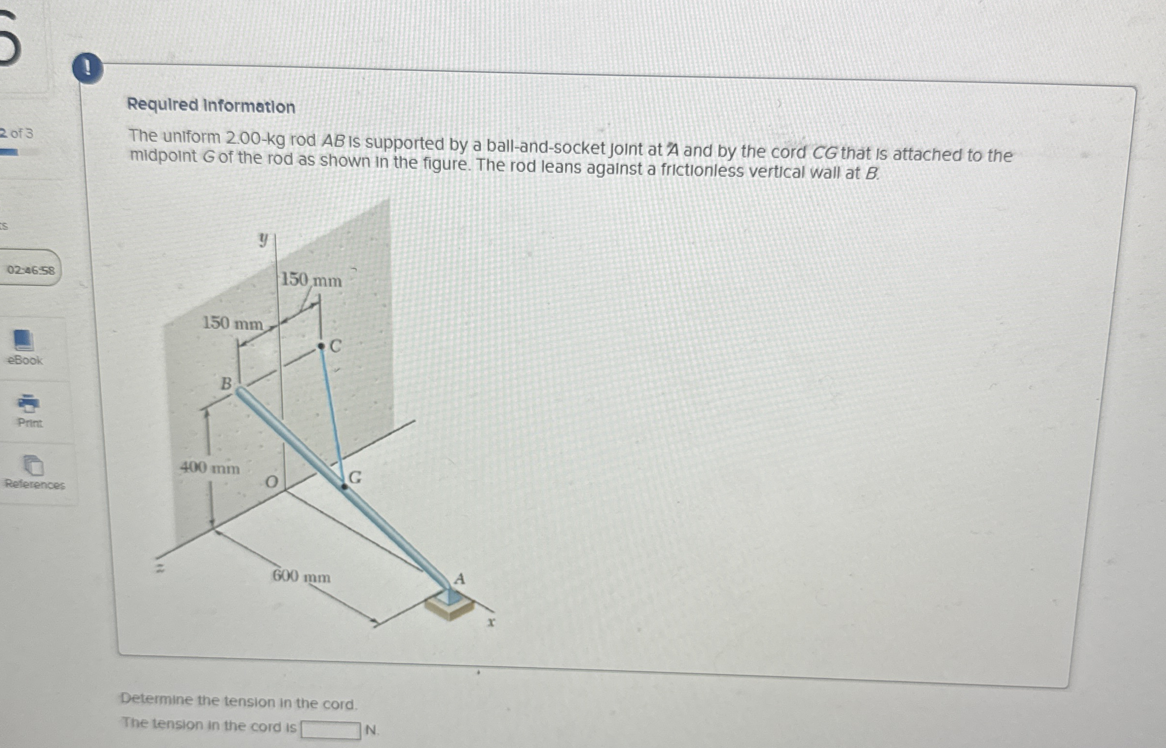 Requlred Information The uniform 2 . 0 0 - k g